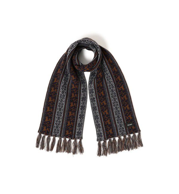 BEAMS「ホリデー マフラー」|マフラー|NAVY