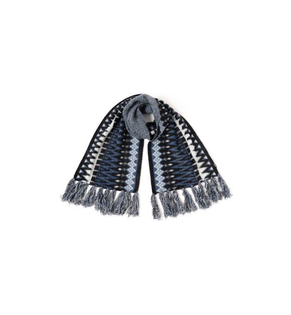 BEAMS「ノルディック柄 マフラー」|マフラー|NAVY