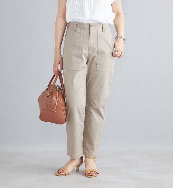 SHIPS for women「【WEB限定】ストレッチ ベーシック ベイカー パンツ」|その他|