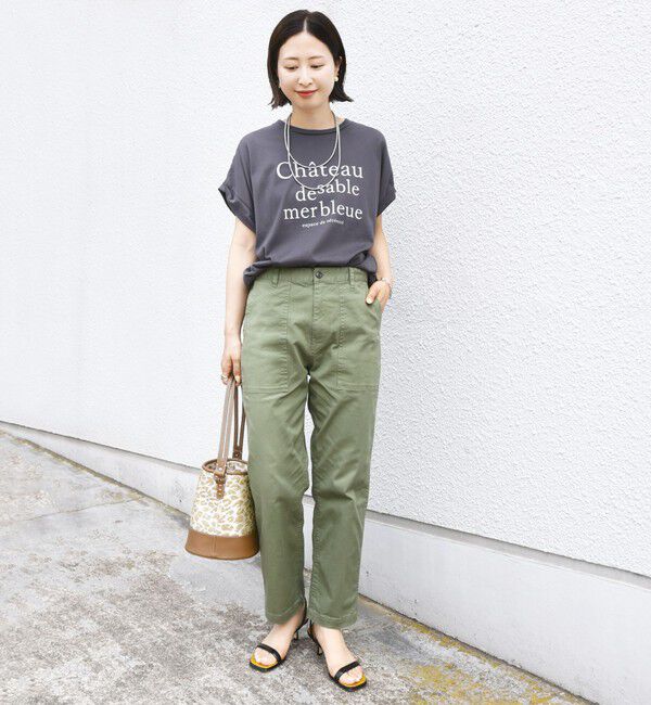 SHIPS for women「【WEB限定】ストレッチ ベーシック ベイカー パンツ」|その他|