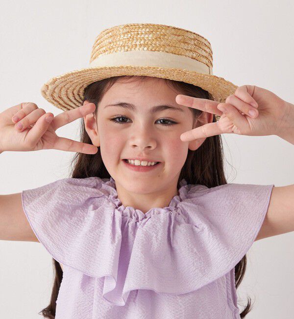 SHIPS any「SHIPS any: ストロー ボーターハット<KIDS>◇」|ハット|