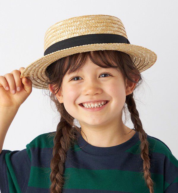 SHIPS any「SHIPS any: ストロー ボーターハット<KIDS>◇」|ハット|