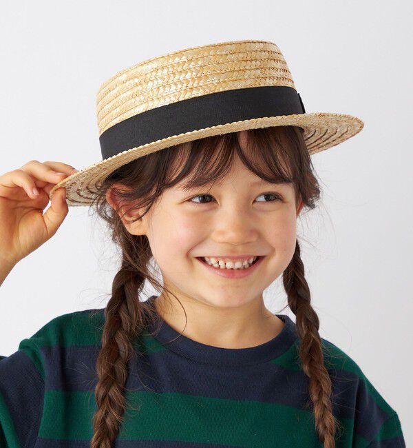 SHIPS any「SHIPS any: ストロー ボーターハット<KIDS>◇」|ハット|
