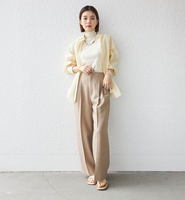 SHIPS for women「〈手洗い可能〉綿 ナイロン シアー オーバー シャツ ◇」|シャツ・ブラウス|