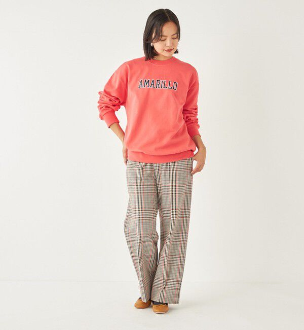 SHIPS Colors 「SHIPS Colors:〈洗濯機可能〉TR チェック タック ワイド パンツ」|スラックス|