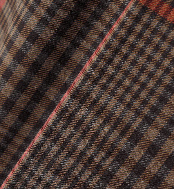 SHIPS Colors 「SHIPS Colors:〈洗濯機可能〉TR チェック タック ワイド パンツ」|スラックス|