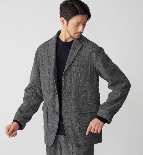 SHIPS「SHIPS: 〈セットアップ対応〉 ライトツイード スポーツ ジャケット」|テーラードジャケット|