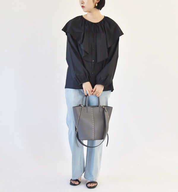 quaranciel「《一部追加予約》quaranciel: 2way スタッズ バケツ トート バッグ」|トートバッグ|