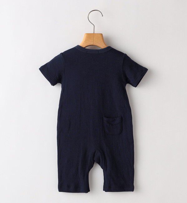 SHIPS KIDS「SHIPS KIDS:70～80cm / ロゴ 半袖 ロンパース」|ロンパース|