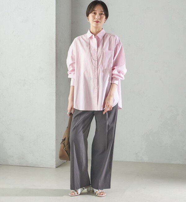 SHIPS for women「〈手洗い可能 〉ドライオックス フロント タック ストレート パンツ 25SS」|その他|