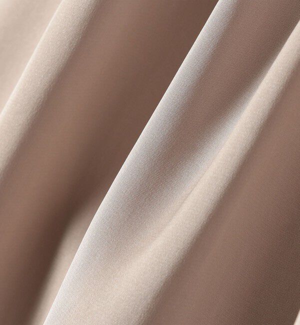 SHIPS for women「《一部追加予約》【一部WEB限定】〈手洗い可能〉ヴィンテージ サテン ネック ギャザー ブラウス」|シャツ・ブラウス|