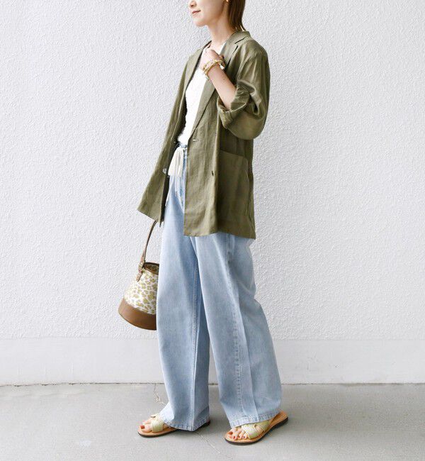 SHIPS for women「〈手洗い可能〉ラミー シアー ジャケット」|テーラードジャケット|