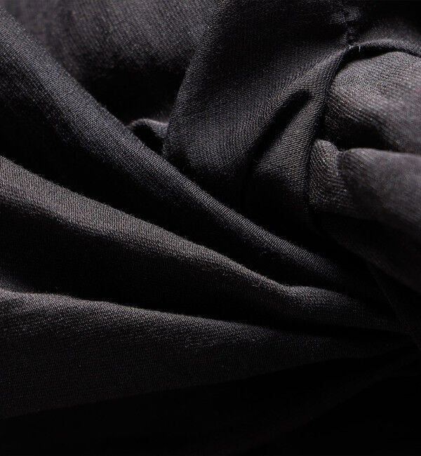 SHIPS for women「little black:〈手洗い可能〉ネジリ スリーブ シアー ショート 羽織（セレモニー対応可）」|ノーカラージャケット|