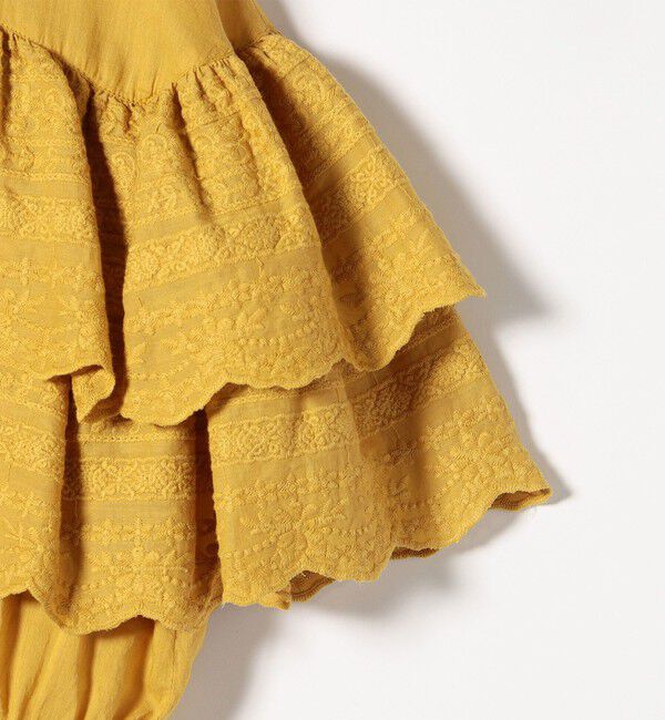 SHIPS any「bon_meur:〈洗濯機可能〉レース ヨーク ペプラム フリル ブラウス」|シャツ・ブラウス|