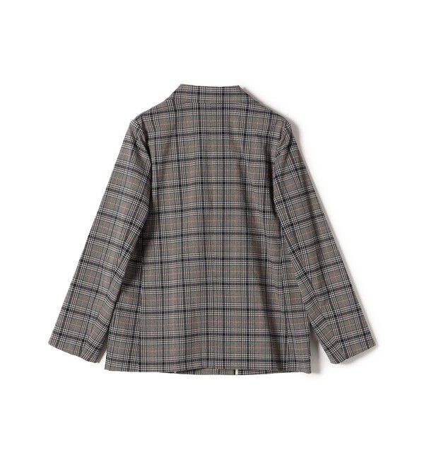 SHIPS for women「〈手洗い可能〉ウール混 チェック ダブルボタン ジャケット」|テーラードジャケット|