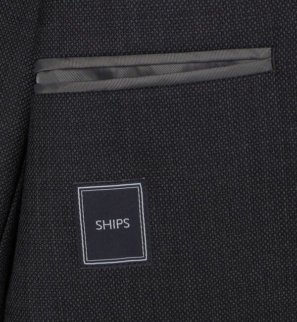 SHIPS「SHIPS:〈FUNCTION/洗濯機可能〉ウォッシャブル バーズアイ ジャケット(セットアップ対応)」|テーラードジャケット|