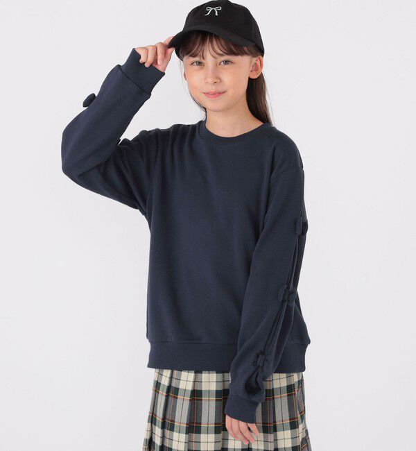 SHIPS KIDS「SHIPS KIDS:リボン モチーフ キャップ」|キャップ・キャスケット|