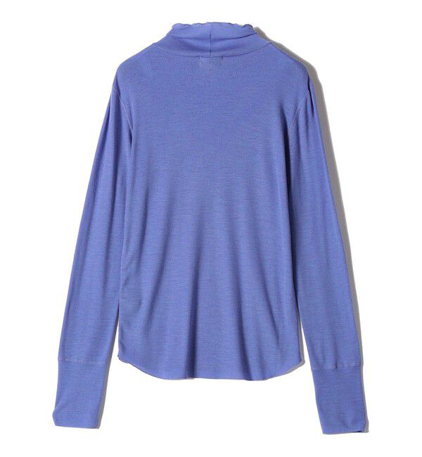 SHIPS for women「SHIPS Primary Navy Label:ウール フライス ジャージー タートルネック」|Tシャツ・カットソー|