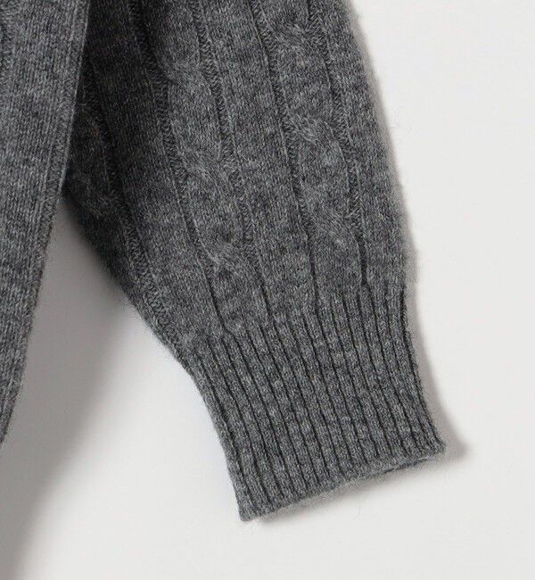 SHIPS any「【WEB限定】SHIPS any:〈手洗い可能〉ヤク ケーブル クルーネック ニット カーディガン 2」|カーディガン|