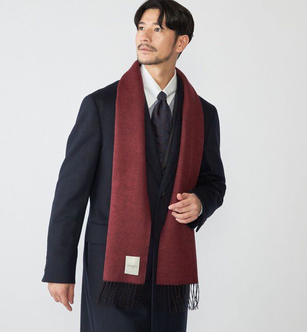 SHIPS「PIACENZA: シルク カシミヤ リバーシブル マフラー」|マフラー|