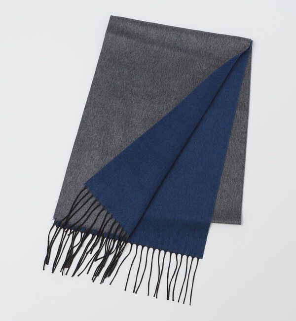 SHIPS「PIACENZA: シルク カシミヤ リバーシブル マフラー」|マフラー|