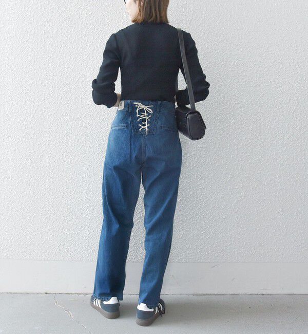 SHIPS any「【SHIPS any別注】Lee: バック レースアップ デニム パンツ 25SS」|デニム|