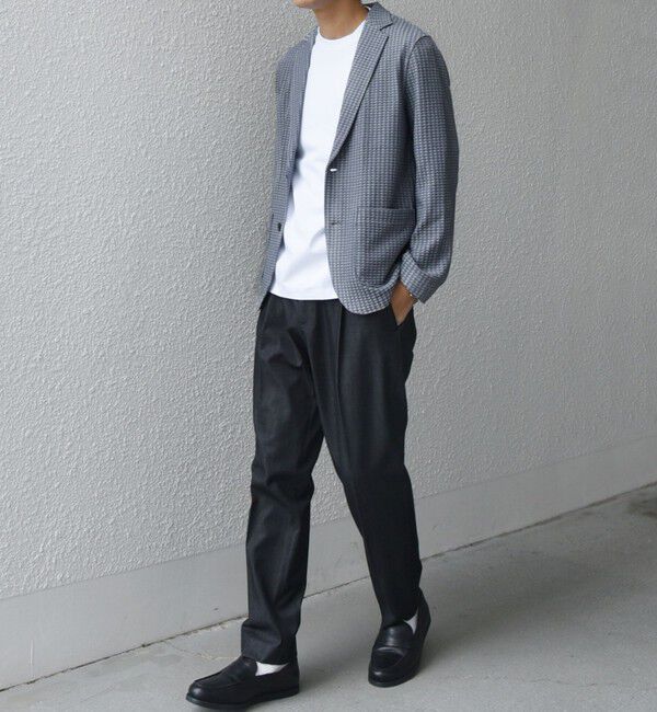 SHIPS any「SHIPS any:〈洗濯機可能〉TEXBRID(R) ワッフル ニッティング ジャケット◇」|テーラードジャケット|