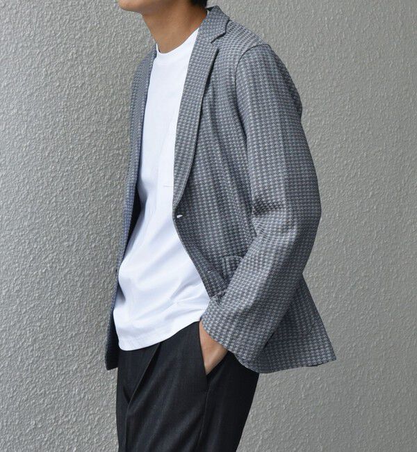 SHIPS any「SHIPS any:〈洗濯機可能〉TEXBRID(R) ワッフル ニッティング ジャケット◇」|テーラードジャケット|