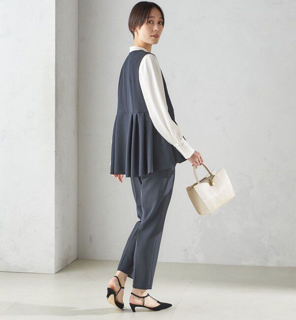 SHIPS for women「ダブル クロス ジレ （セレモニー対応可）」|ベスト・ジレ|