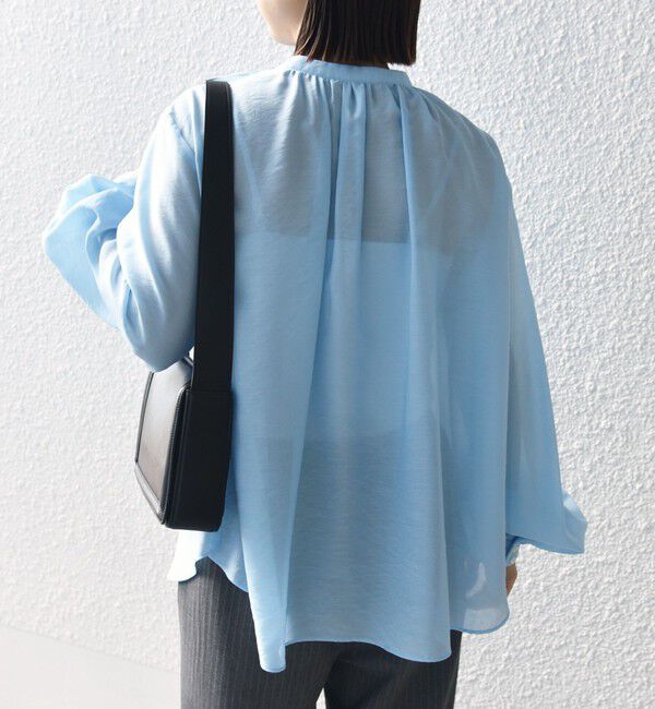 SHIPS for women「〈手洗い可能〉エアリー フロント フリル デザイン ブラウス」|シャツ・ブラウス|