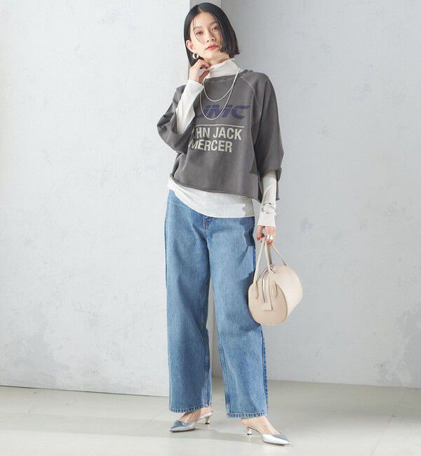 SHIPS for women「【SHIPS別注】〈洗濯機可能〉J.J MERCER:別注 7分袖 プリント スウェット」|スウェット・ジャージ|