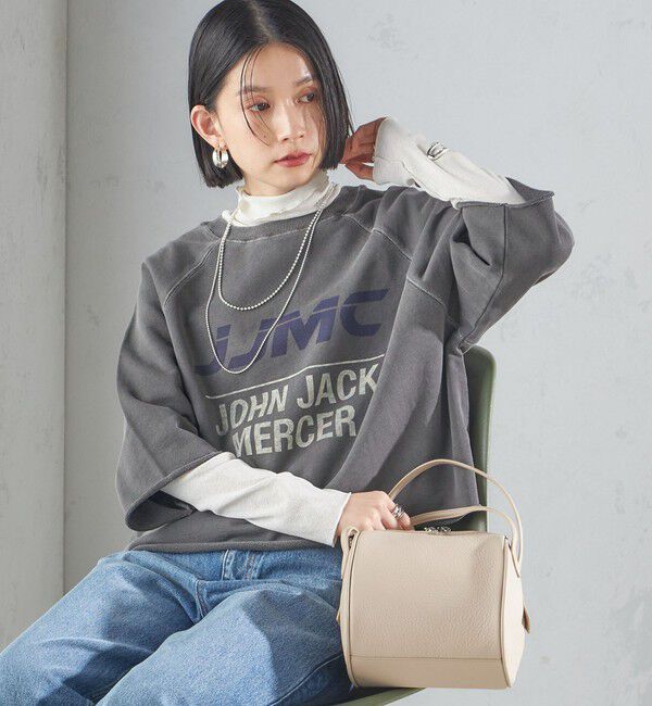 SHIPS for women「【SHIPS別注】〈洗濯機可能〉J.J MERCER:別注 7分袖 プリント スウェット」|スウェット・ジャージ|