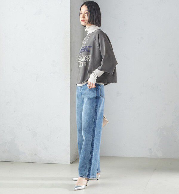 SHIPS for women「【SHIPS別注】〈洗濯機可能〉J.J MERCER:別注 7分袖 プリント スウェット」|スウェット・ジャージ|