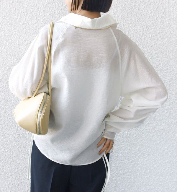 SHIPS for women「【WEB限定】〈洗濯機可能〉シアー ハイネック 2WAY ブラウス」|シャツ・ブラウス|