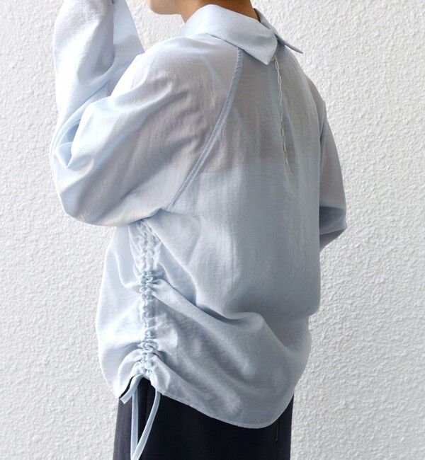 SHIPS for women「【WEB限定】〈洗濯機可能〉シアー ハイネック 2WAY ブラウス」|シャツ・ブラウス|