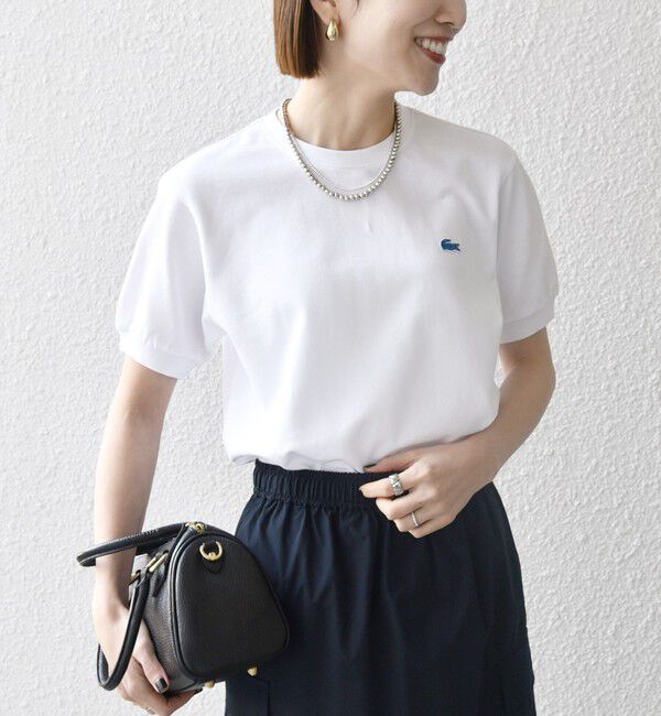 SHIPS any「《一部追加予約》【SHIPS any別注】LACOSTE:〈洗濯機可能〉PIQUE クルーネック Tシャツ 26SS」|Tシャツ・カットソー|