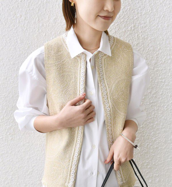 SHIPS for women「【SHIPS別注】BINDU:ブレード テープ ベスト」|ベスト・ジレ|