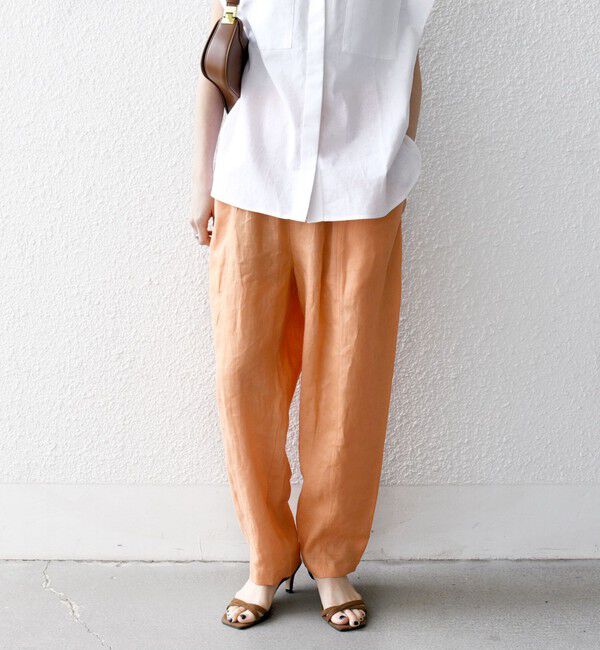 SHIPS any「SHIPS any:〈洗濯機可能〉リネン ミックス コクーン イージー パンツ」|その他|