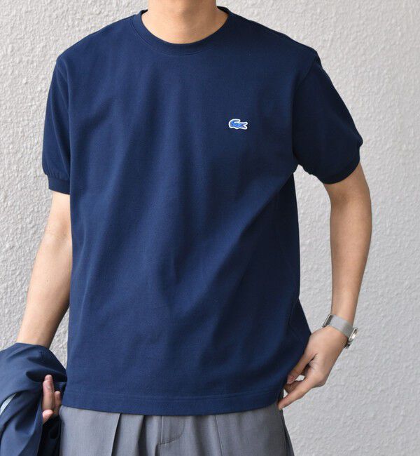 SHIPS any「【SHIPS any別注】LACOSTE: ワンポイント ロゴ ピケ クルーネック Tシャツ 25SS◇」|Tシャツ・カットソー|