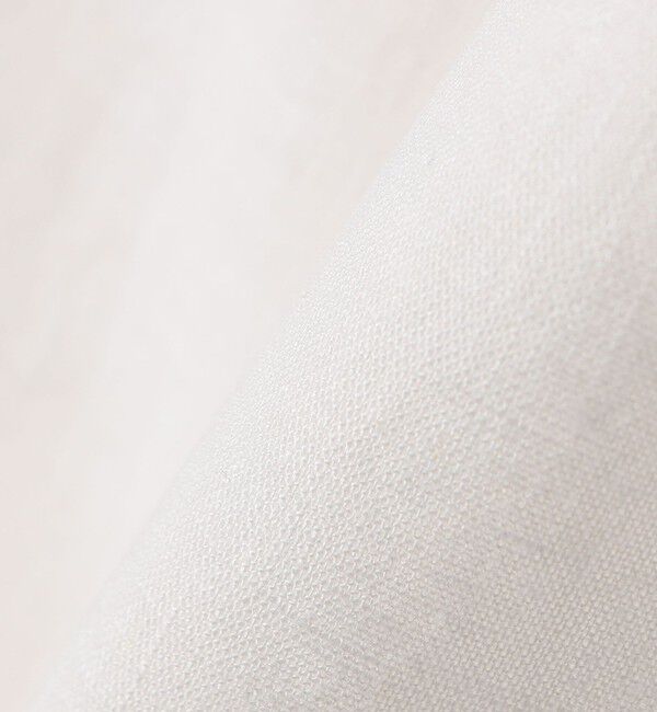 SHIPS any「SHIPS any:〈洗濯機可能〉リネン コットン バンドカラー フレンチスリーブ ポケット シャツ」|シャツ・ブラウス|