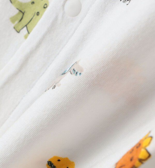 SHIPS KIDS「SHIPS KIDS:70～80cm / 恐竜 テキスタイル ロンパース」|ロンパース|