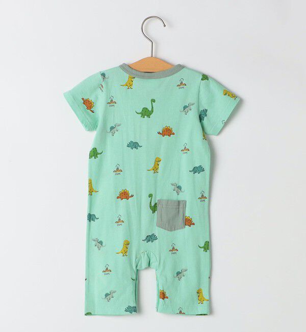 SHIPS KIDS「SHIPS KIDS:70～80cm / 恐竜 テキスタイル ロンパース」|ロンパース|