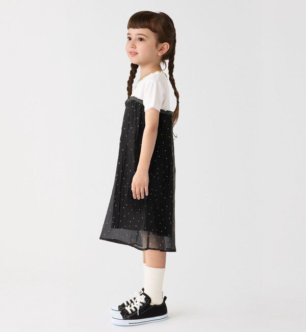 SHIPS Colors 「SHIPS Colors:100～140cm /〈洗濯機可能〉グリッター ドット ワンピース」|ワンピース|