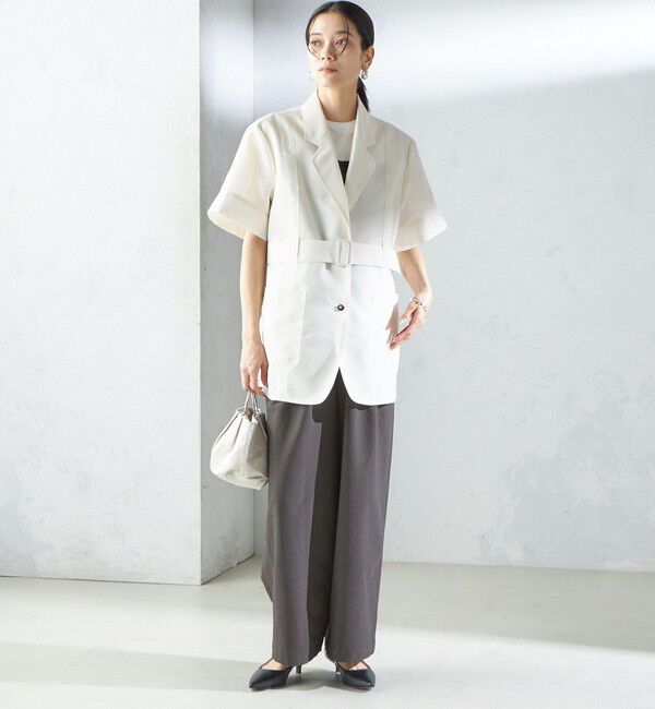 SHIPS for women「【SHIPS別注】APUPIL:〈洗濯機可能〉ギンガム チェック ベアトップ オールインワン」|オールインワン|