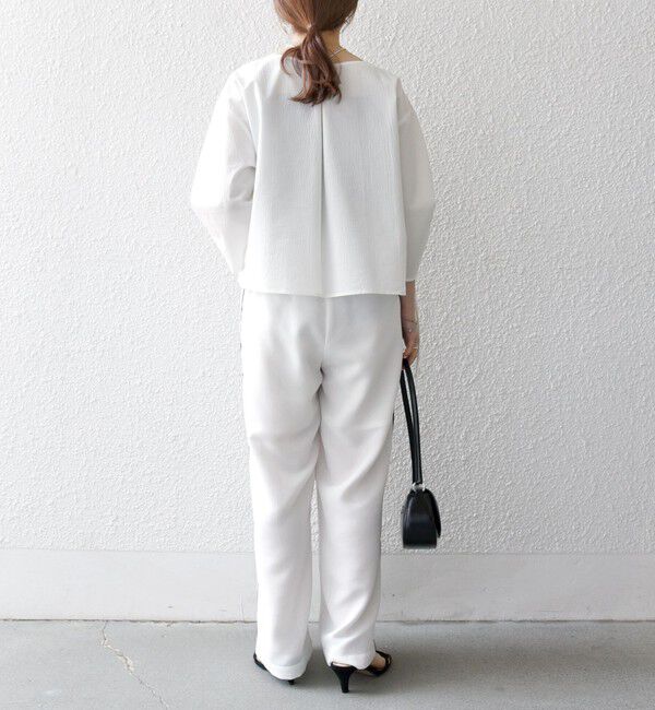 SHIPS any「SHIPS any:〈手洗い可能〉カラミ メッシュ サイドライン イージー ワイド パンツ」|その他|