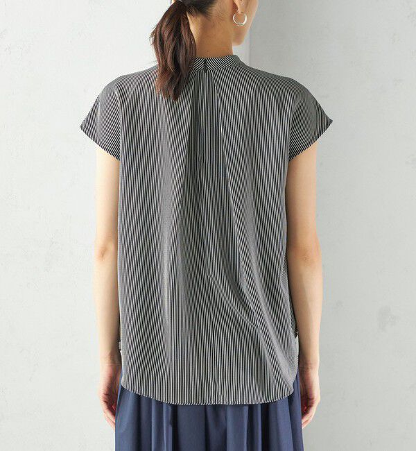 SHIPS for women「〈手洗い可能〉タック タイ フレンチ スリーブ ブラウス」|シャツ・ブラウス|