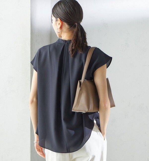 SHIPS for women「〈手洗い可能〉タック タイ フレンチ スリーブ ブラウス」|シャツ・ブラウス|