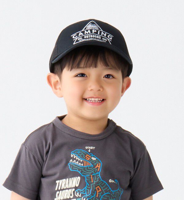 SHIPS Colors 「【SHIPS Colors別注】FIRST DOWN:〈手洗い可能〉メッシュ キャップ(KIDS)」|キャップ・キャスケット|ブラック