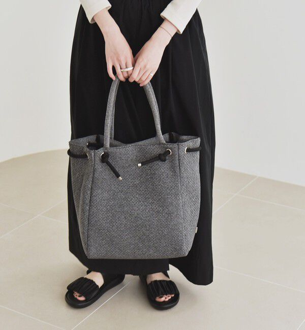 quaranciel「quaranciel: パンチング ロープ デザイン トート バッグ（A4対応）」|トートバッグ|