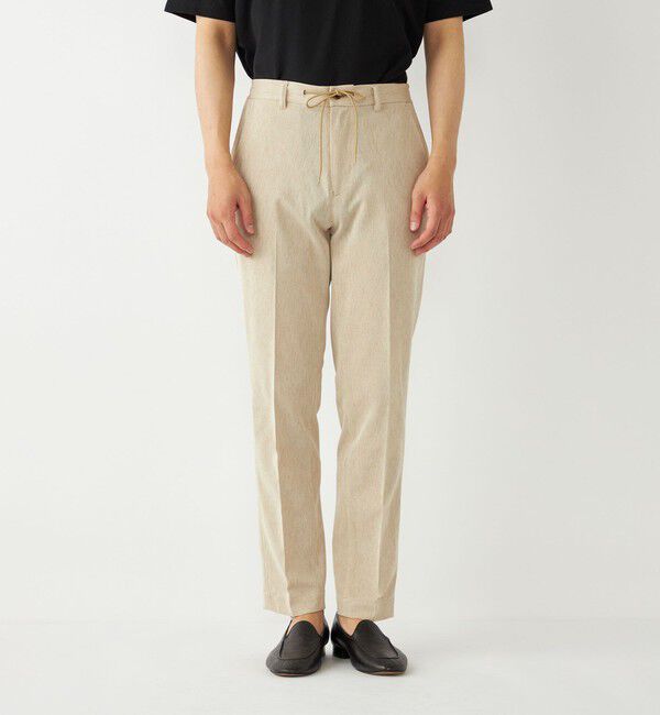 SHIPS Colors 「SHIPS Colors:〈洗濯機可能〉シャリル ジャージー イージー スラックス ベージュ」|スラックス|